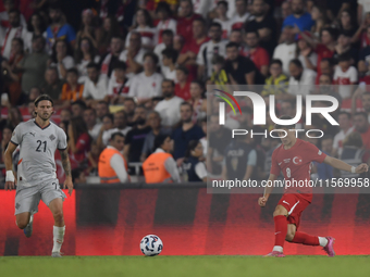 Arda Guler of Turkey   during the UEFA Nations League 2024/25 League B Group B4 match between Turkiye and Iceland at Gürsel Aksel Stadium on...