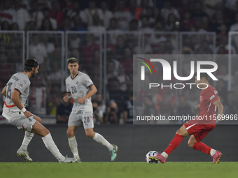 Arda Guler of Turkey   during the UEFA Nations League 2024/25 League B Group B4 match between Turkiye and Iceland at Gürsel Aksel Stadium on...