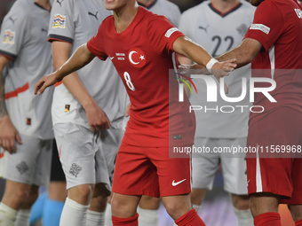 Arda Guler of Turkey   during the UEFA Nations League 2024/25 League B Group B4 match between Turkiye and Iceland at Gürsel Aksel Stadium on...