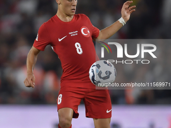 Arda Guler of Turkey   during the UEFA Nations League 2024/25 League B Group B4 match between Turkiye and Iceland at Gürsel Aksel Stadium on...