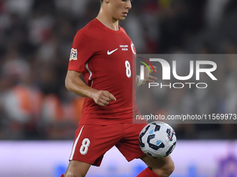 Arda Guler of Turkey   during the UEFA Nations League 2024/25 League B Group B4 match between Turkiye and Iceland at Gürsel Aksel Stadium on...