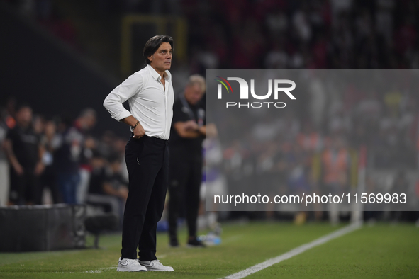 Vincenzo Montella Turkey's coach   during the UEFA Nations League 2024/25 League B Group B4 match between Turkiye and Iceland at Gürsel Akse...