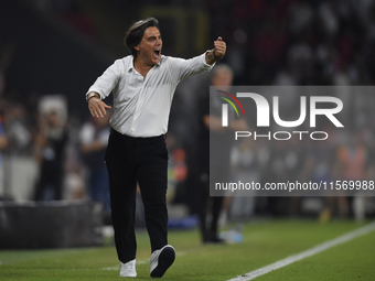 Vincenzo Montella Turkey's coach   during the UEFA Nations League 2024/25 League B Group B4 match between Turkiye and Iceland at Gürsel Akse...