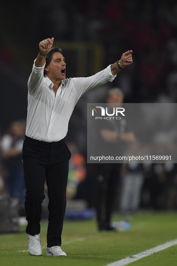 Vincenzo Montella Turkey's coach   during the UEFA Nations League 2024/25 League B Group B4 match between Turkiye and Iceland at Gürsel Akse...