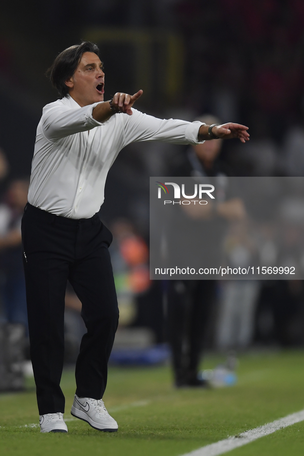 Vincenzo Montella Turkey's coach   during the UEFA Nations League 2024/25 League B Group B4 match between Turkiye and Iceland at Gürsel Akse...