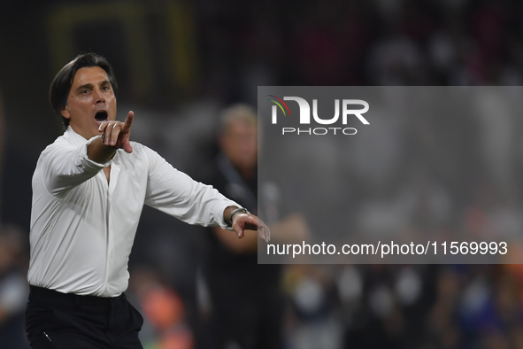 Vincenzo Montella Turkey's coach   during the UEFA Nations League 2024/25 League B Group B4 match between Turkiye and Iceland at Gürsel Akse...