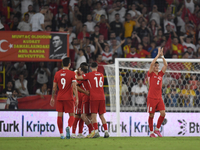 Kerem Akturkoglu of Turkey celebrates after scoring  during the UEFA Nations League 2024/25 League B Group B4 match between Turkiye and Icel...