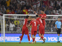 Kerem Akturkoglu of Turkey celebrates after scoring  during the UEFA Nations League 2024/25 League B Group B4 match between Turkiye and Icel...