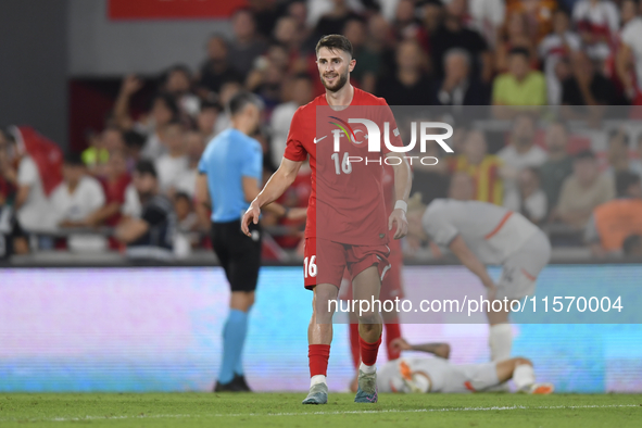 Ismail Yuksek of Turkey  during the UEFA Nations League 2024/25 League B Group B4 match between Turkiye and Iceland at Gürsel Aksel Stadium...