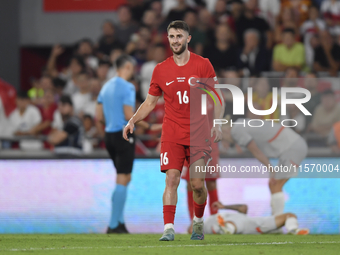 Ismail Yuksek of Turkey  during the UEFA Nations League 2024/25 League B Group B4 match between Turkiye and Iceland at Gürsel Aksel Stadium...