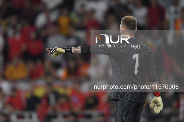 Mert Gunok of Turkey  during the UEFA Nations League 2024/25 League B Group B4 match between Turkiye and Iceland at Gürsel Aksel Stadium on...