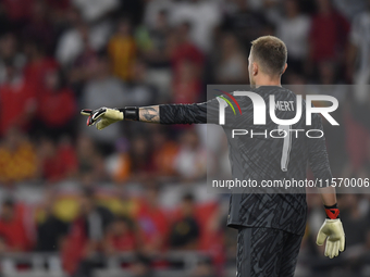 Mert Gunok of Turkey  during the UEFA Nations League 2024/25 League B Group B4 match between Turkiye and Iceland at Gürsel Aksel Stadium on...