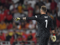 Mert Gunok of Turkey  during the UEFA Nations League 2024/25 League B Group B4 match between Turkiye and Iceland at Gürsel Aksel Stadium on...