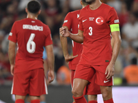 Merih Demiral of Turkey  during the UEFA Nations League 2024/25 League B Group B4 match between Turkiye and Iceland at Gürsel Aksel Stadium...