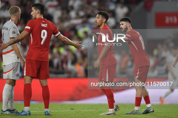 Abdulkerim Bardakci of Turkey  during the UEFA Nations League 2024/25 League B Group B4 match between Turkiye and Iceland at Gürsel Aksel St...