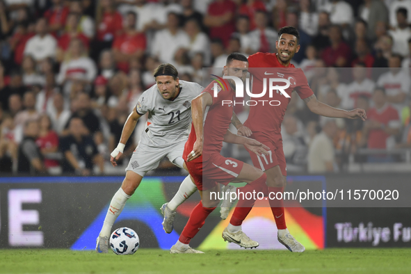 Arnor Ingvi Traustason    during the UEFA Nations League 2024/25 League B Group B4 match between Turkiye and Iceland at Gürsel Aksel Stadium...