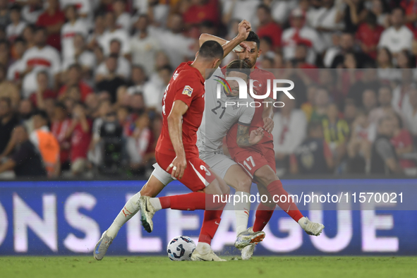 Arnor Ingvi Traustason    during the UEFA Nations League 2024/25 League B Group B4 match between Turkiye and Iceland at Gürsel Aksel Stadium...