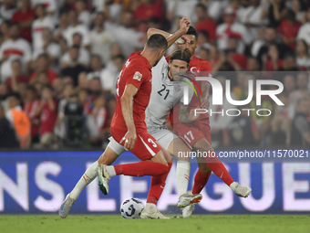 Arnor Ingvi Traustason    during the UEFA Nations League 2024/25 League B Group B4 match between Turkiye and Iceland at Gürsel Aksel Stadium...