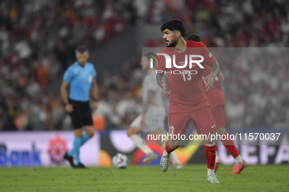 Eren Elmali of Turkey   during the UEFA Nations League 2024/25 League B Group B4 match between Turkiye and Iceland at Gürsel Aksel Stadium o...