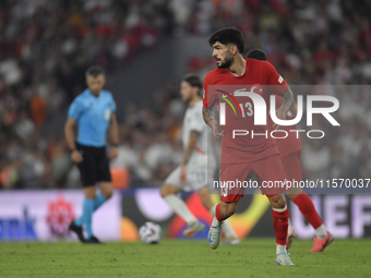 Eren Elmali of Turkey   during the UEFA Nations League 2024/25 League B Group B4 match between Turkiye and Iceland at Gürsel Aksel Stadium o...