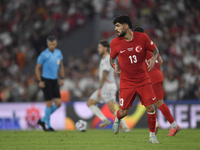 Eren Elmali of Turkey   during the UEFA Nations League 2024/25 League B Group B4 match between Turkiye and Iceland at Gürsel Aksel Stadium o...