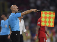 Assistant referee Denis Rexha   during the UEFA Nations League 2024/25 League B Group B4 match between Turkiye and Iceland at Gürsel Aksel S...