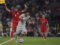 Willum Thor Willumsson of Iceland and Orkun Kokcu of Turkey   during the UEFA Nations League 2024/25 League B Group B4 match between Turkiye...