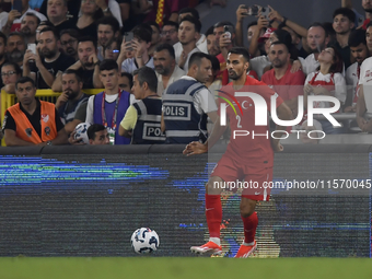 Zeki Celik of Turkey  during the UEFA Nations League 2024/25 League B Group B4 match between Turkiye and Iceland at Gürsel Aksel Stadium on...