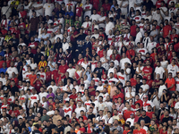 Turkey's fans  during the UEFA Nations League 2024/25 League B Group B4 match between Turkiye and Iceland at Gürsel Aksel Stadium on Septemb...