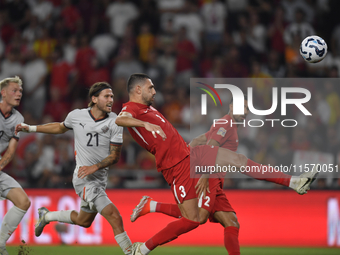 Merih Demiral of Turkey  during the UEFA Nations League 2024/25 League B Group B4 match between Turkiye and Iceland at Gürsel Aksel Stadium...