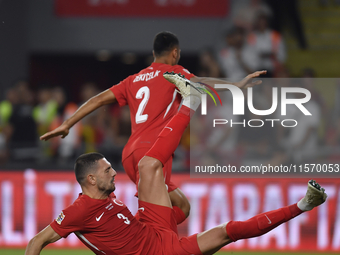 Merih Demiral of Turkey  during the UEFA Nations League 2024/25 League B Group B4 match between Turkiye and Iceland at Gürsel Aksel Stadium...