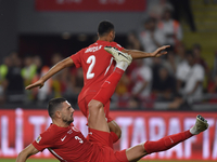 Merih Demiral of Turkey  during the UEFA Nations League 2024/25 League B Group B4 match between Turkiye and Iceland at Gürsel Aksel Stadium...