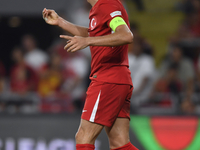 Merih Demiral of Turkey  during the UEFA Nations League 2024/25 League B Group B4 match between Turkiye and Iceland at Gürsel Aksel Stadium...