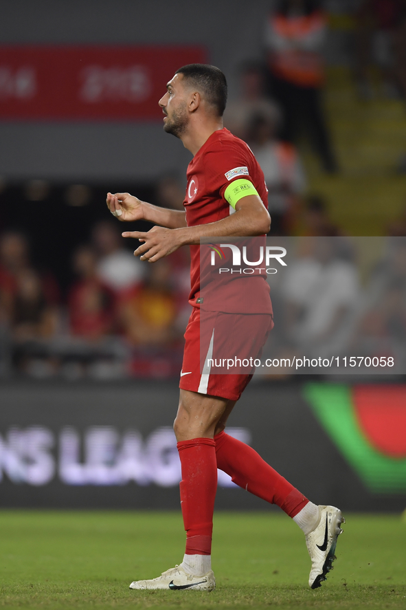 Merih Demiral of Turkey  during the UEFA Nations League 2024/25 League B Group B4 match between Turkiye and Iceland at Gürsel Aksel Stadium...