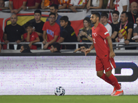 Zeki Celik of Turkey  during the UEFA Nations League 2024/25 League B Group B4 match between Turkiye and Iceland at Gürsel Aksel Stadium on...