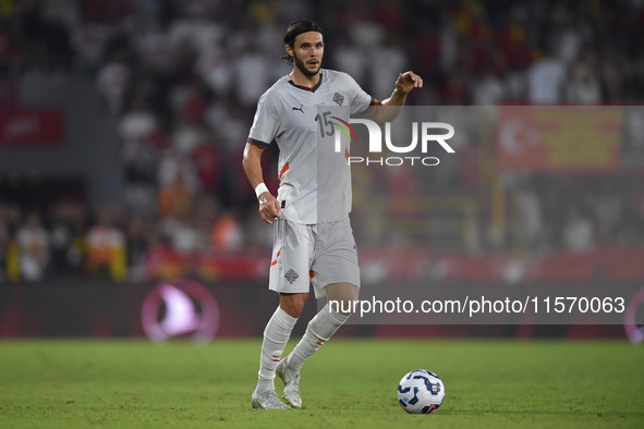 Willum Thor Willumsson of Iceland   during the UEFA Nations League 2024/25 League B Group B4 match between Turkiye and Iceland at Gürsel Aks...