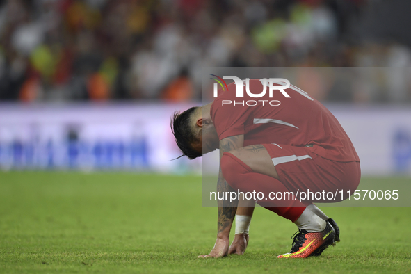 Abdulkerim Bardakci of Turkey  during the UEFA Nations League 2024/25 League B Group B4 match between Turkiye and Iceland at Gürsel Aksel St...