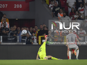 Kerem Akturkoglu of Turkey scores his side second goal  during the UEFA Nations League 2024/25 League B Group B4 match between Turkiye and I...