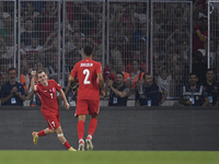 Kerem Akturkoglu of Turkey celebrates after scoring his side second goal  during the UEFA Nations League 2024/25 League B Group B4 match bet...