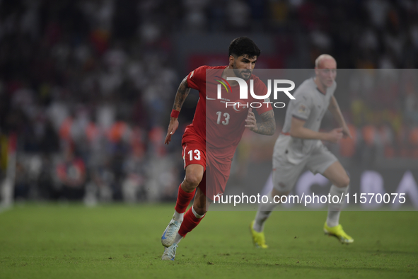 Eren Elmali of Turkey   during the UEFA Nations League 2024/25 League B Group B4 match between Turkiye and Iceland at Gürsel Aksel Stadium o...