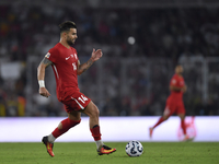 Abdulkerim Bardakci of Turkey  during the UEFA Nations League 2024/25 League B Group B4 match between Turkiye and Iceland at Gürsel Aksel St...