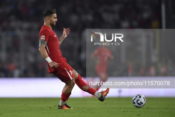 Abdulkerim Bardakci of Turkey  during the UEFA Nations League 2024/25 League B Group B4 match between Turkiye and Iceland at Gürsel Aksel St...