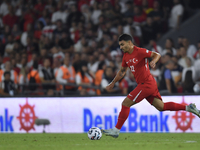 Kaan Ayhan of Turkey  during the UEFA Nations League 2024/25 League B Group B4 match between Turkiye and Iceland at Gürsel Aksel Stadium on...