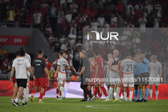 Iceland's coach Age Hareide  during the UEFA Nations League 2024/25 League B Group B4 match between Turkiye and Iceland at Gürsel Aksel Stad...