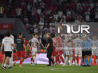 Iceland's coach Age Hareide  during the UEFA Nations League 2024/25 League B Group B4 match between Turkiye and Iceland at Gürsel Aksel Stad...