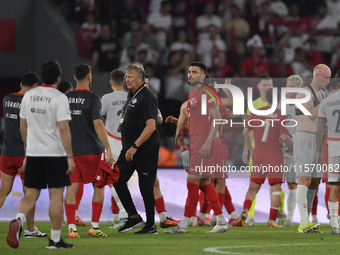 Iceland's coach Age Hareide  during the UEFA Nations League 2024/25 League B Group B4 match between Turkiye and Iceland at Gürsel Aksel Stad...