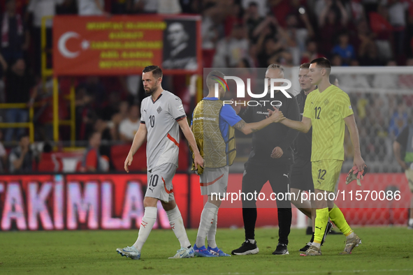 Gylfi Sigurdsson of Iceland   during the UEFA Nations League 2024/25 League B Group B4 match between Turkiye and Iceland at Gürsel Aksel Sta...