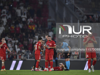 Orkun Kokcu of Turkey  during the UEFA Nations League 2024/25 League B Group B4 match between Turkiye and Iceland at Gürsel Aksel Stadium on...