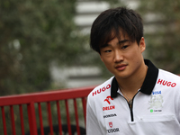 Yuki Tsunoda of RB before first practice ahead of the Formula 1 Grand Prix of Azerbaijan at Baku City Circuit in Baku, Azerbaijan on Septemb...