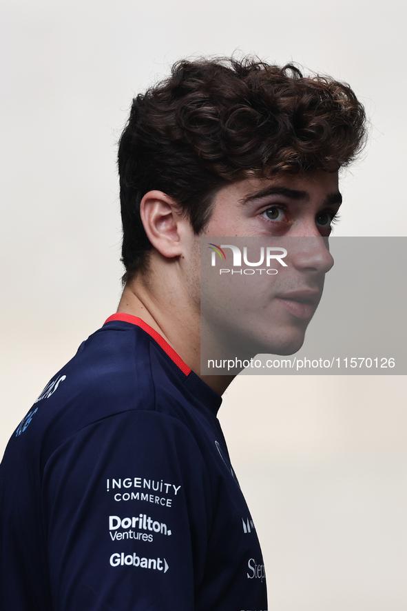 Franco Colapinto of Williams before first practice ahead of the Formula 1 Grand Prix of Azerbaijan at Baku City Circuit in Baku, Azerbaijan...